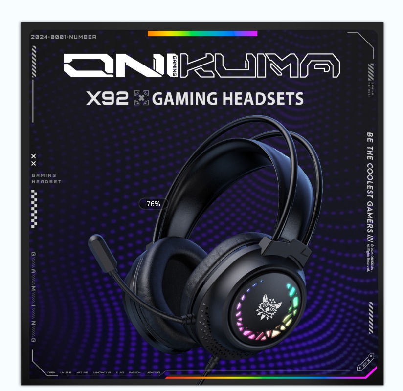 Gaming Headset With Mic Rgb - ONIKUMA X92 有線ゲーミングヘッドセット RGB 50mmドライバー オーバーイヤーヘッドホン