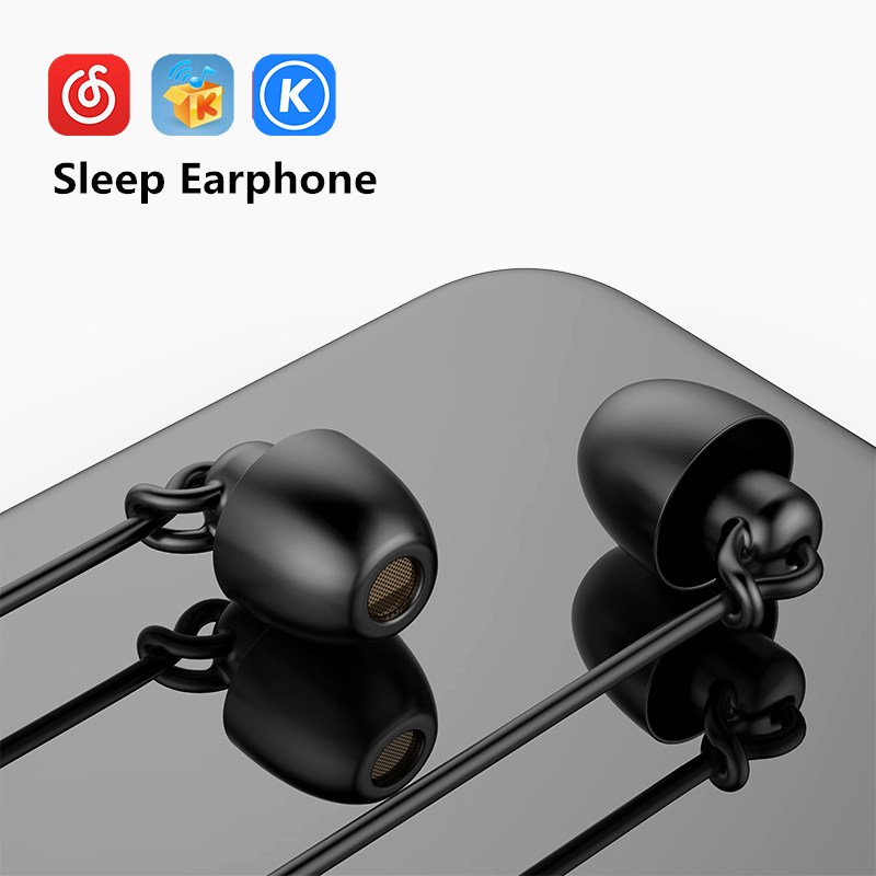 Open Ear Air Conduction Headphones - 有線イヤホンハイファイヘッドセットノイズキャンセル睡眠インナーイヤー型ソフトシリコンヘッドセット TPE 耳圧イヤフォン Xiaomi Huawei 社