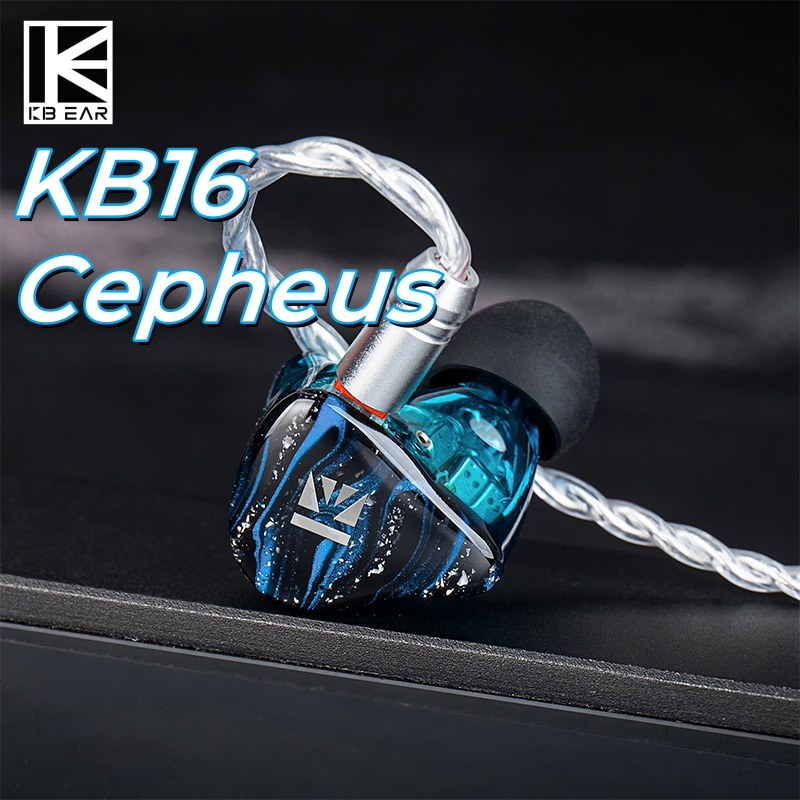 Planar Magnetic Iem Earphones - KBEAR Cepheus KB16 インイヤー有線デュアル磁気回路デュアルDD強力な低音16ドライバーハイブリッドHiFiイヤホンスタジオレベルに適しています