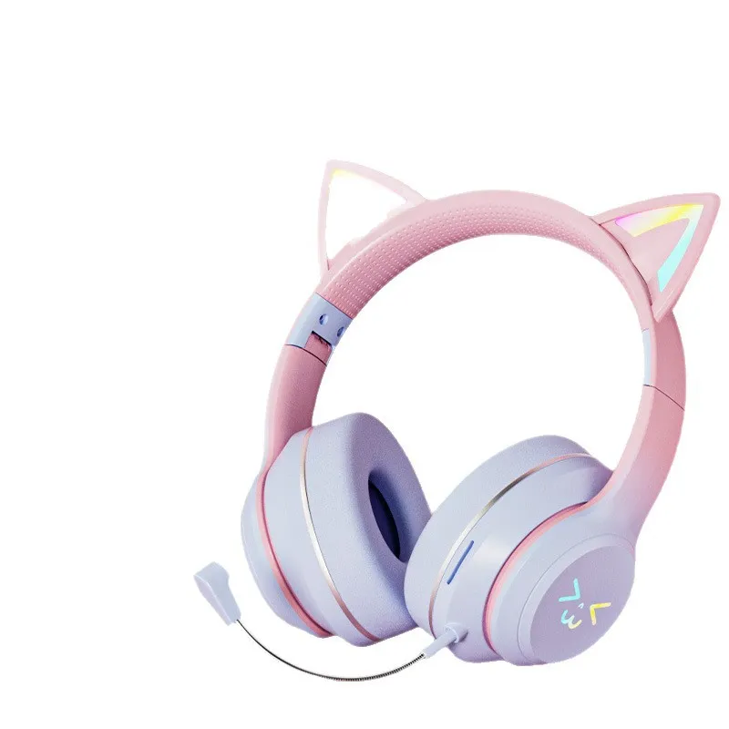 猫耳ワイヤレス Bluetooth ヘッドフォン LED 発 - Cat Ear Bluetooth Headset Led のレビューと価格