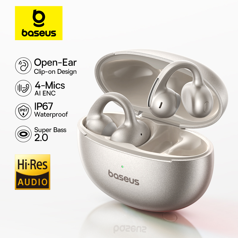 Baseus MC1 Pro イヤークリップ ワイヤレスイヤ - Open Ear Air Conduction Headphones のレビューと価格