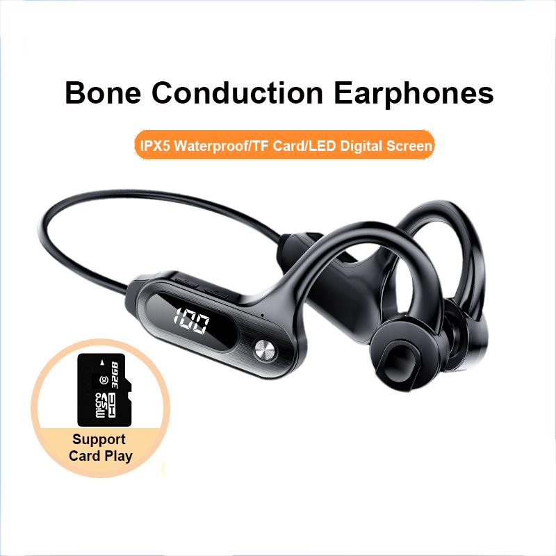 Bluetooth 5.3骨伝導イヤホン,フック付きイヤホン - Open Ear Air Conduction Headphones のレビューと価格