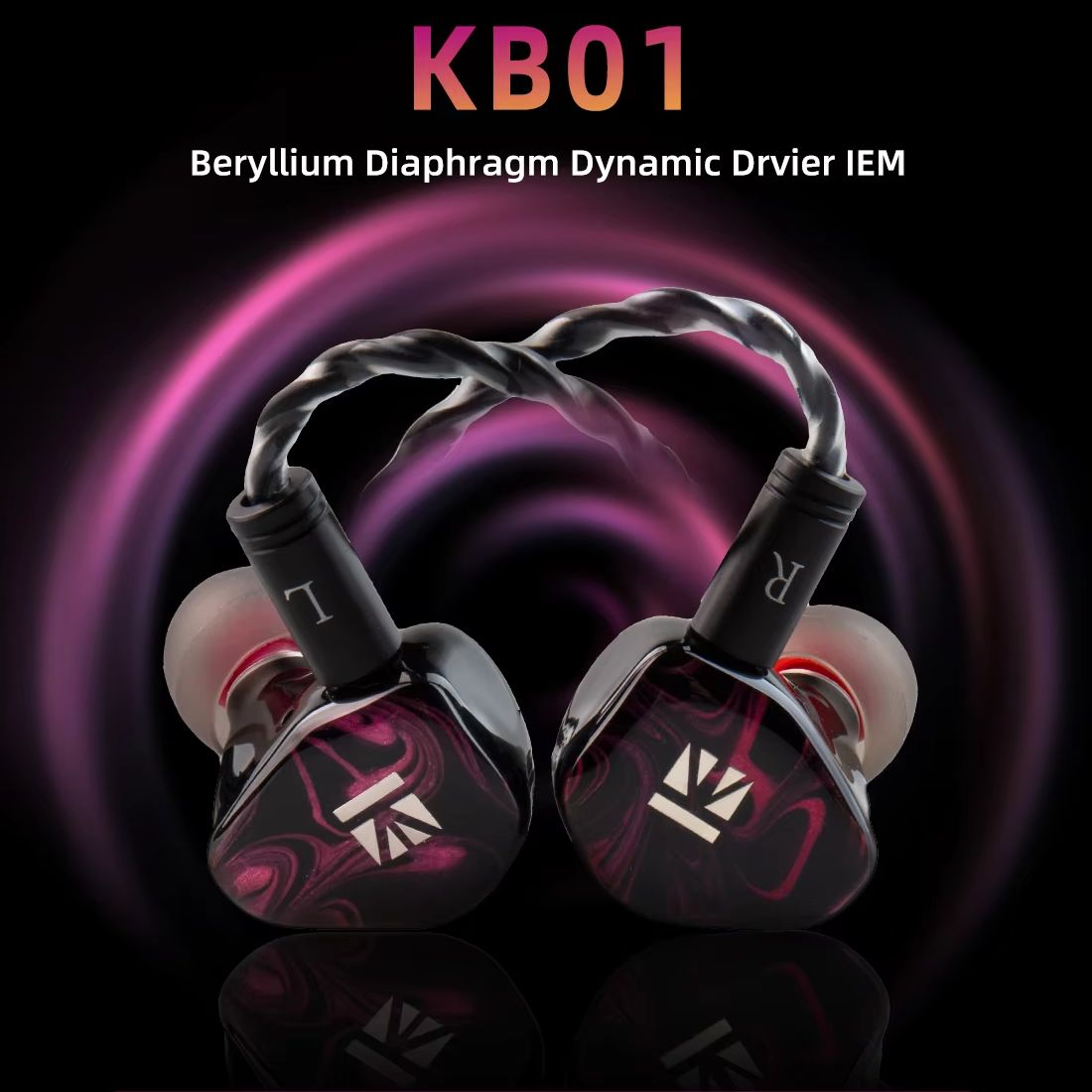 KBEAR KB01 インイヤーダイヤフラムダイナミックドラ - In Ear Monitors For Singers のレビューと価格