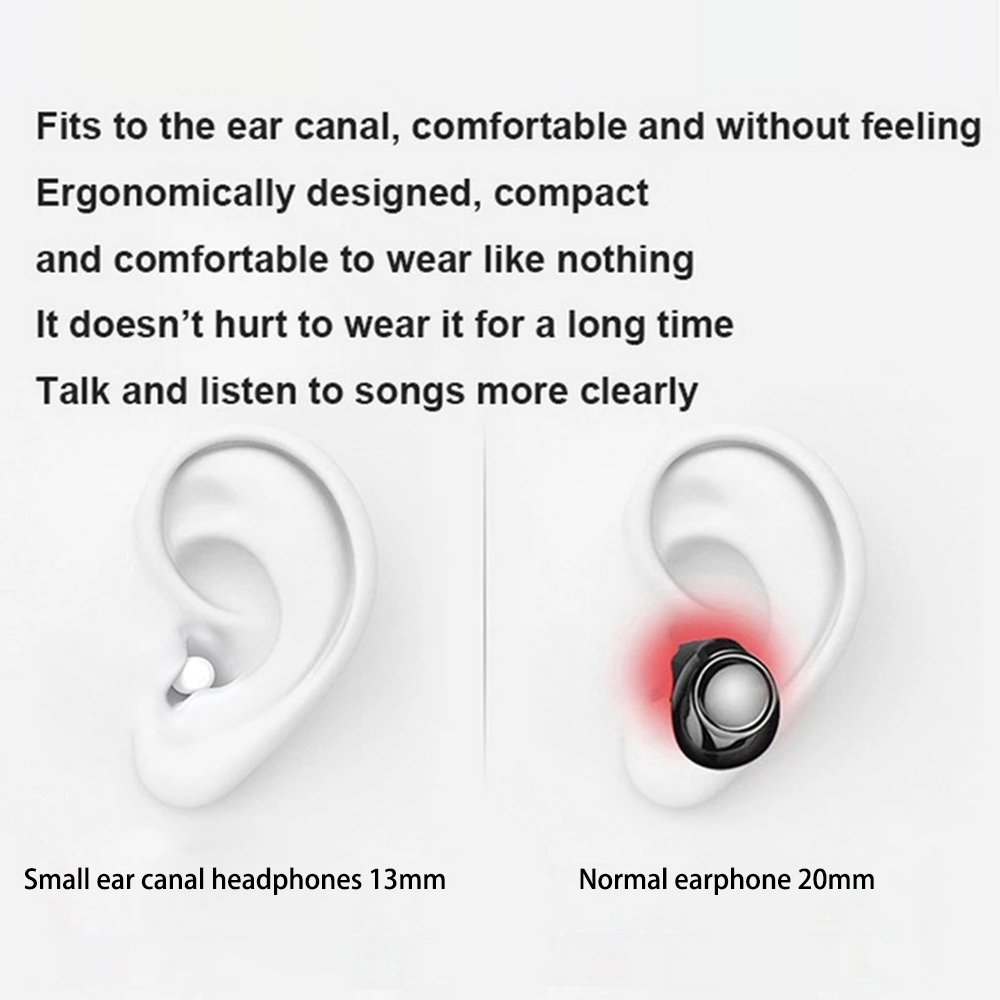 目に見えないイヤホン ミニヘッドフォン Bluetooth  - Tws Earbuds Bluetooth 5.3 のレビューと価格