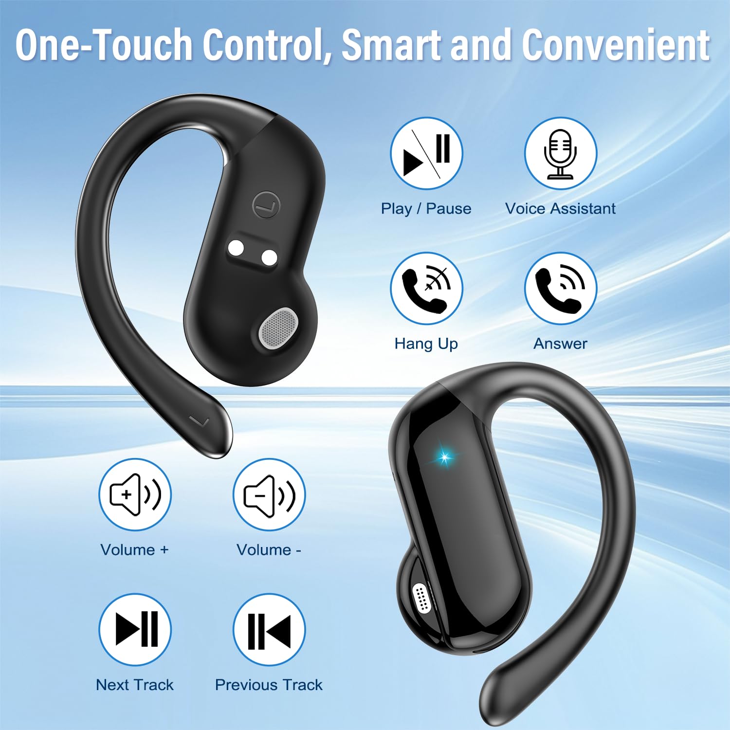 2026年オープンイヤーイヤホン Bluetooth 5.4 - Open Ear Air Conduction Headphones のレビューと価格