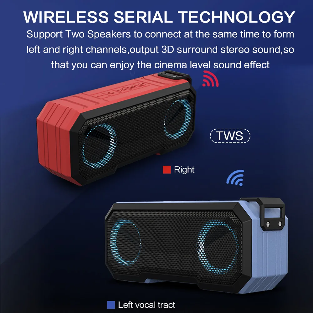 ポータブル Bluetooth スピーカー ワイヤレス フラ - Portable Bluetooth Speaker Waterproof Ipx7 のレビューと価格